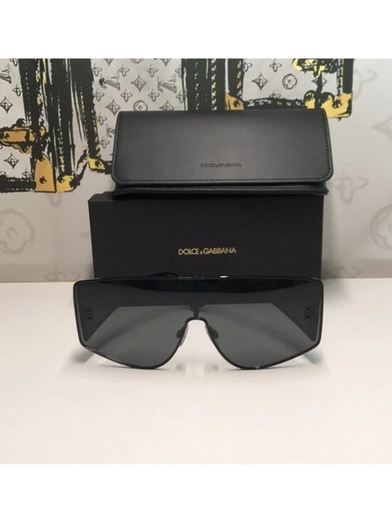 New Authentic Dolce & Gabbana DG2305 Shield Sunglasses